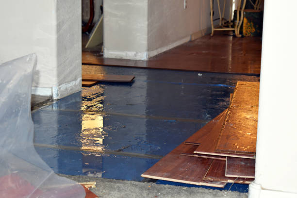 Professional Sewage Cleanup technician working in Southold, NY